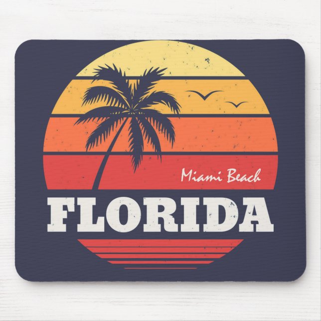 Miami Beach Florida-Shirt Mousepad (Vorne)