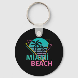 Miami Beach Florida Stolz Floridian Retro Palmen T Schlüsselanhänger