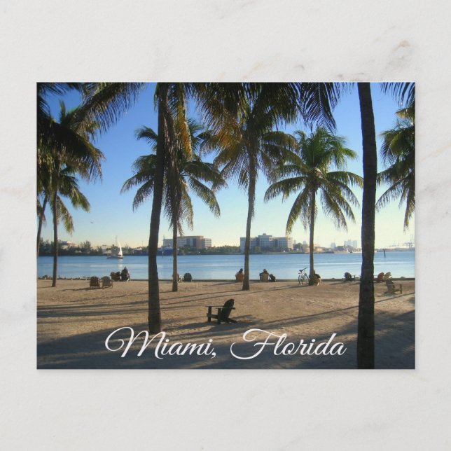 Miami Beach Florida, Sunset Postcard Postkarte (Vorderseite)