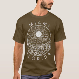 Miami Beach Florida Urlaub Ozean Retro Souvenir T-Shirt