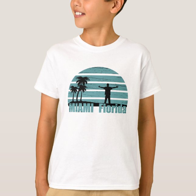 Miami Beach Florida Vintag T-Shirt (Vorderseite)