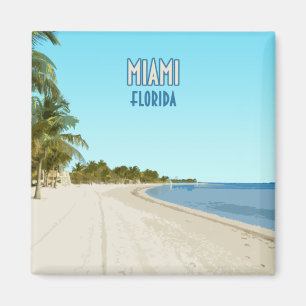 Miami Beach Florida Vintage Magnet