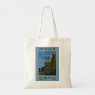 Miami Beach Florida Vintage Reiseposter Tragetasche