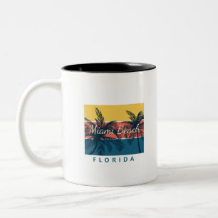 Miami Beach Florida Zweifarbige Tasse