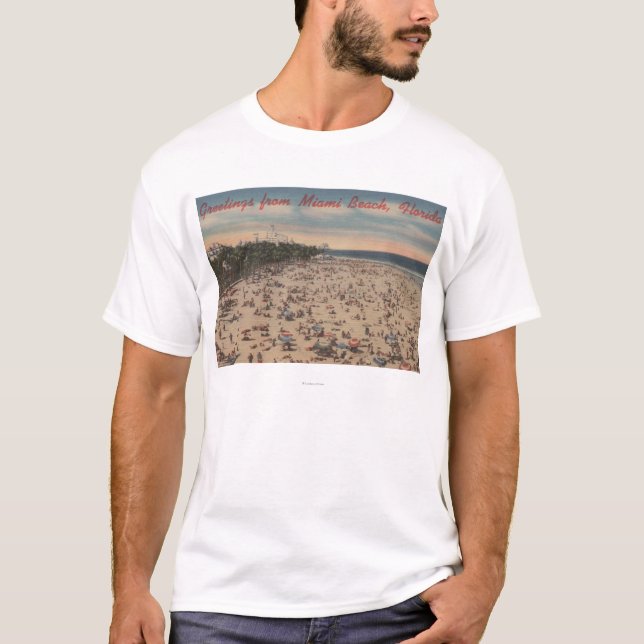 Miami Beach, FloridaGreetings FromMiami, FL T-Shirt (Vorderseite)