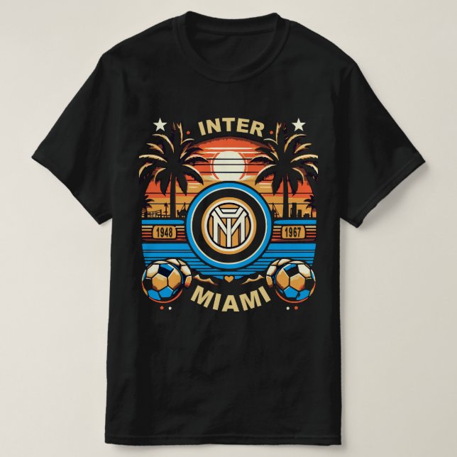 Miami Beach Futbol Vibes: Feiern Inter Miami FC T-Shirt (Design vorne)