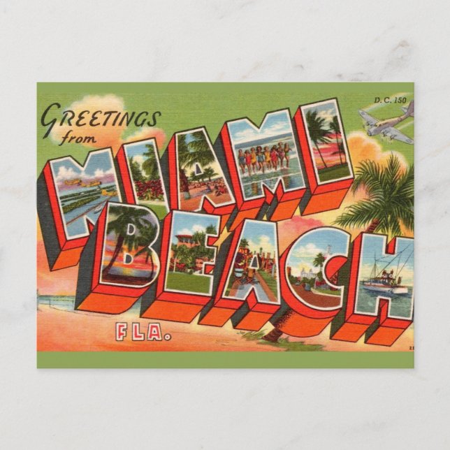 Miami Beach Greeting Postkarte (Vorderseite)