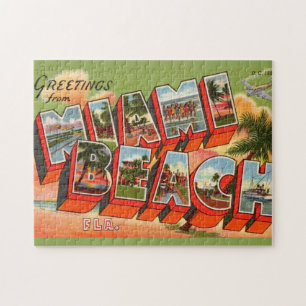 Miami Beach Greeting Puzzle
