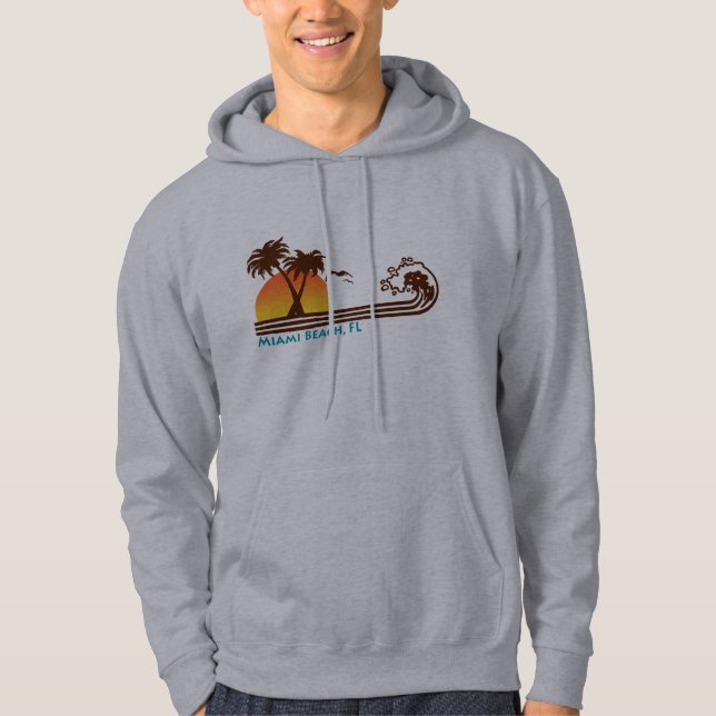 Miami Beach Hoodie (Vorderseite)