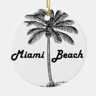 Miami Beach Keramik Ornament