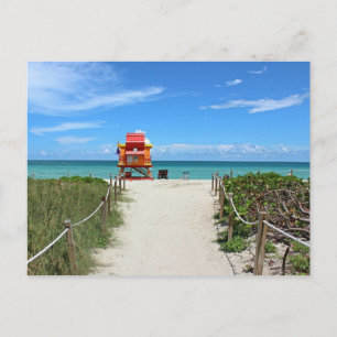 Miami Beach Life Guard Station Postcard Postkarte