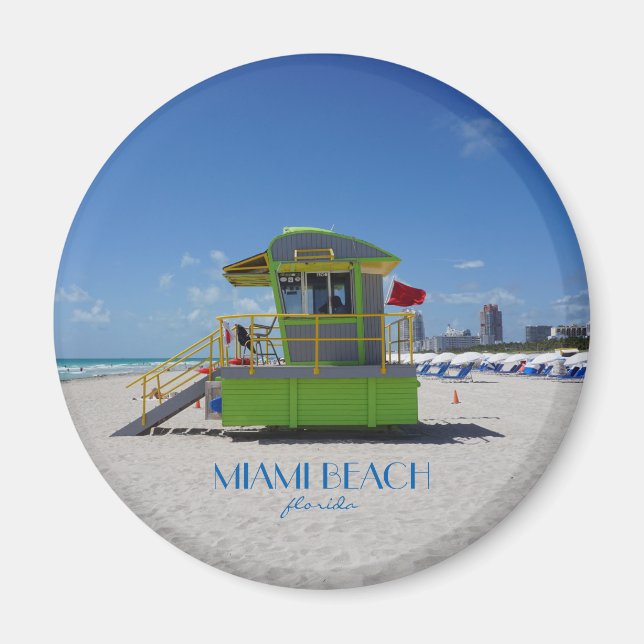 Miami Beach Lifeguard Ocean Patrol #06 Magnet (Vorne)
