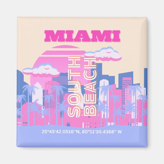 Miami Beach, Miami Art, Preppy Magnet (Vorne)