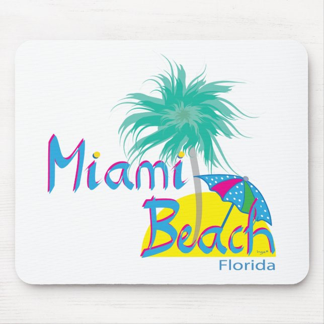 Miami Beach Palm und Sun Mousepad (Vorne)