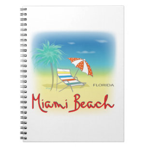 Miami Beach-Palmen Notizblock