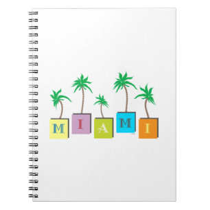Miami Beach Palms Notizblock