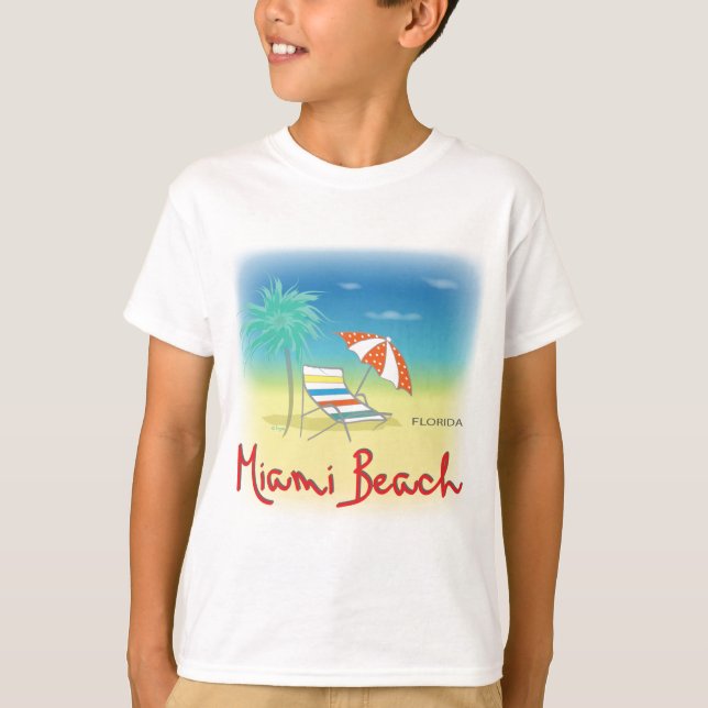 Miami Beach Palms T-Shirt (Vorderseite)