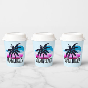 Miami Beach Pappbecher