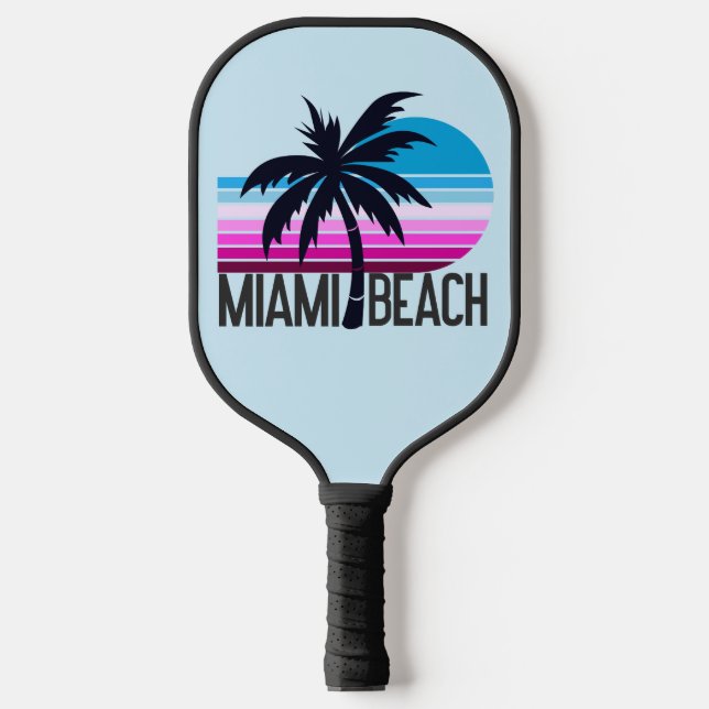 Miami Beach Pickleball Schläger (Vorderseite)