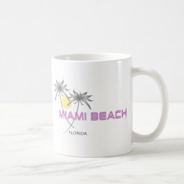 Miami Beach Pink Gray Kaffeetasse