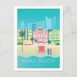 Miami Beach Postcard Postkarte