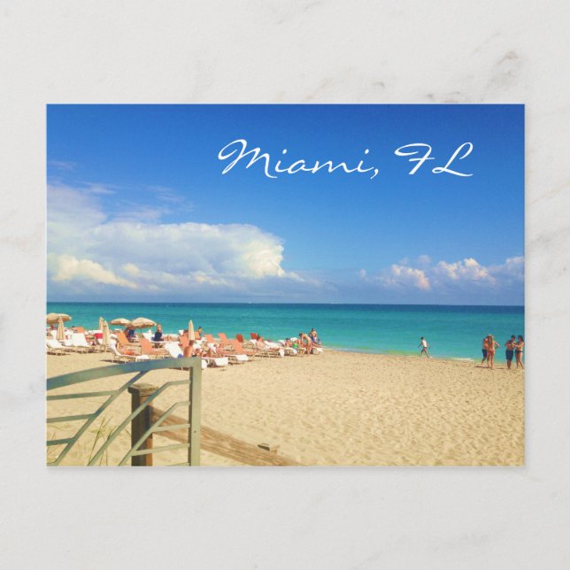Miami Beach Postcard Postkarte (Vorderseite)