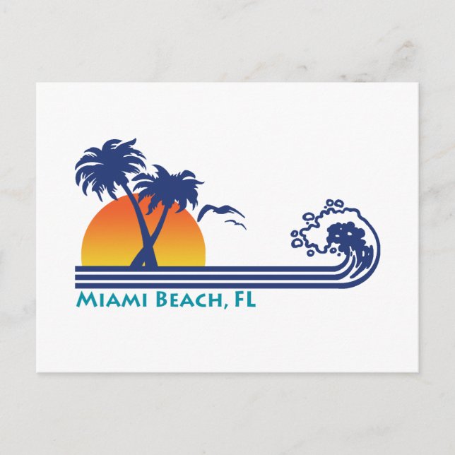 Miami Beach Postkarte (Vorderseite)