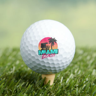 Miami Beach Reise Vintage Golfball