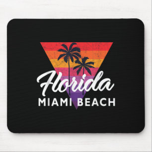 Miami Beach Retro Miami Vintag Triangle 70er 80er Mousepad