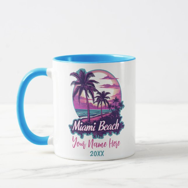 Miami Beach Retro Tasse (Links)