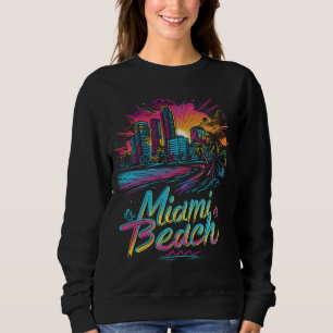 Miami Beach Retro Vibes Sweatshirt