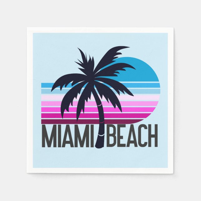 Miami Beach Serviette (Vorderseite)