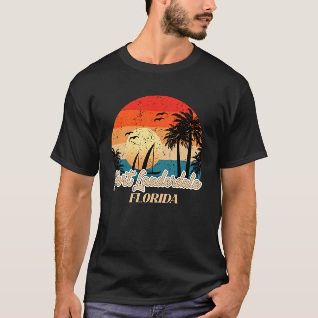 Miami Beach Souvenirs Florida I Liebe Miami Vacati T-Shirt (Vorderseite)