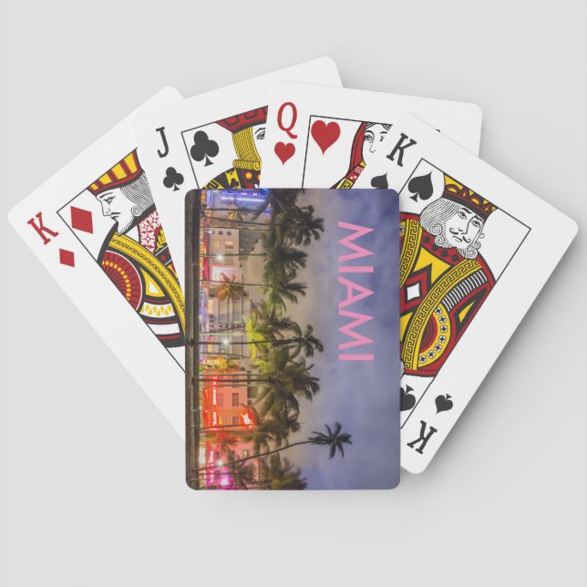 MIAMI BEACH-SPIELKARTEN SPIELKARTEN (Rückseite)