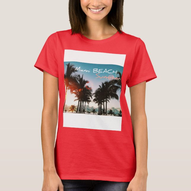 Miami Beach Summer T-Shirt (Vorderseite)