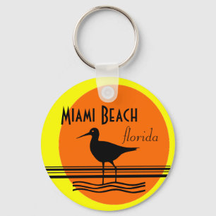 Miami Beach Sunset Souvenir Schlüsselanhänger