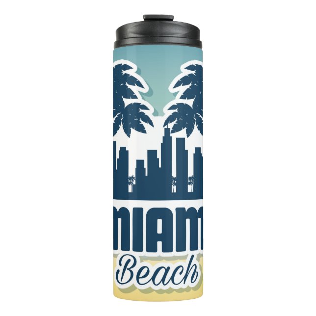 Miami Beach Thermosbecher (Vorderseite)