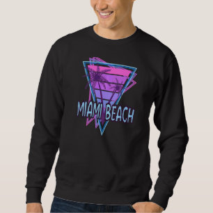Miami Beach Vaporwave Ästhetik Sweatshirt