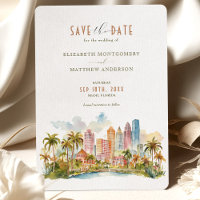 MIAMI Beach Waterfront Eleganz Save-the-Date