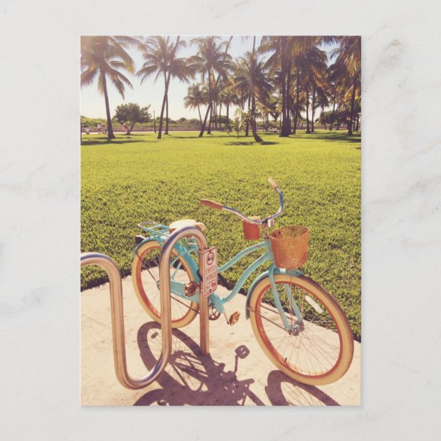 Miami Bicycle Postcard Postkarte (Vorderseite)