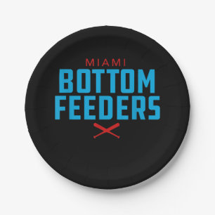 Miami Bottom Feders Baseball-Geschenk Pappteller