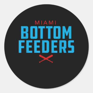Miami Bottom Feders Baseball-Geschenk Runder Aufkleber
