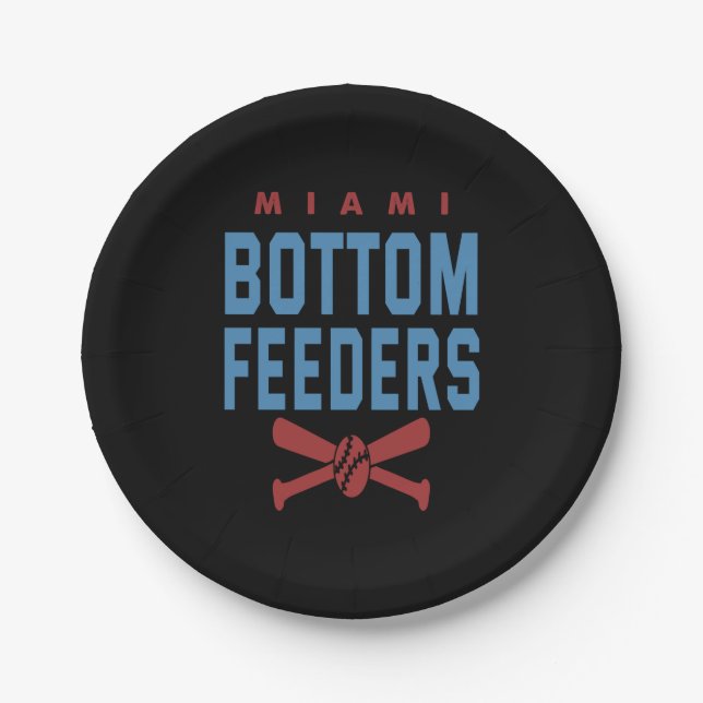Miami Bottom Feeders Baseball Gift Pappteller (Vorderseite)