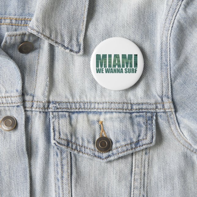 Miami City Florida blau Button (Beispiel)