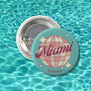 Miami City Florida - Reise-Andenken Button