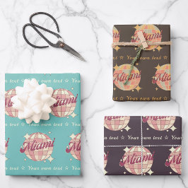 Miami City Florida USA Geschenkpapier Blätter