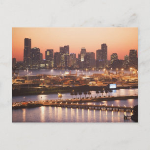 Miami Cityscape Postkarte