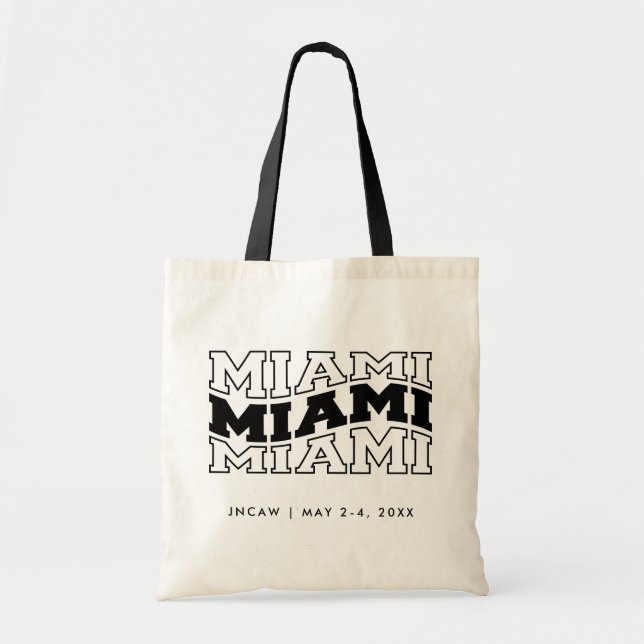 Miami Convention Welcome Bag Messe Totbeutel Tragetasche (Vorne)