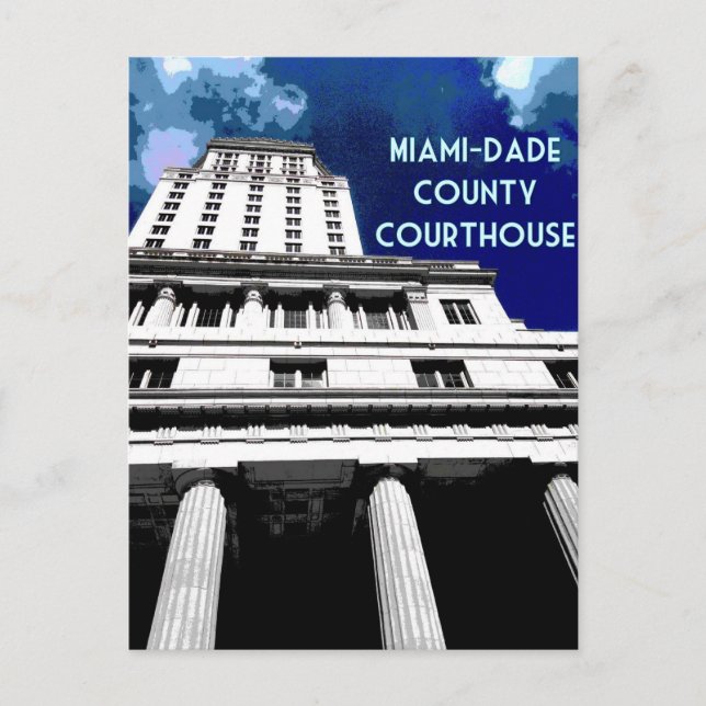 Miami Courthouse Poster Postkarte (Vorderseite)