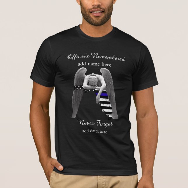 Miami-Dade FLA. Police Thin Blue Line T - Shirt (Vorderseite)